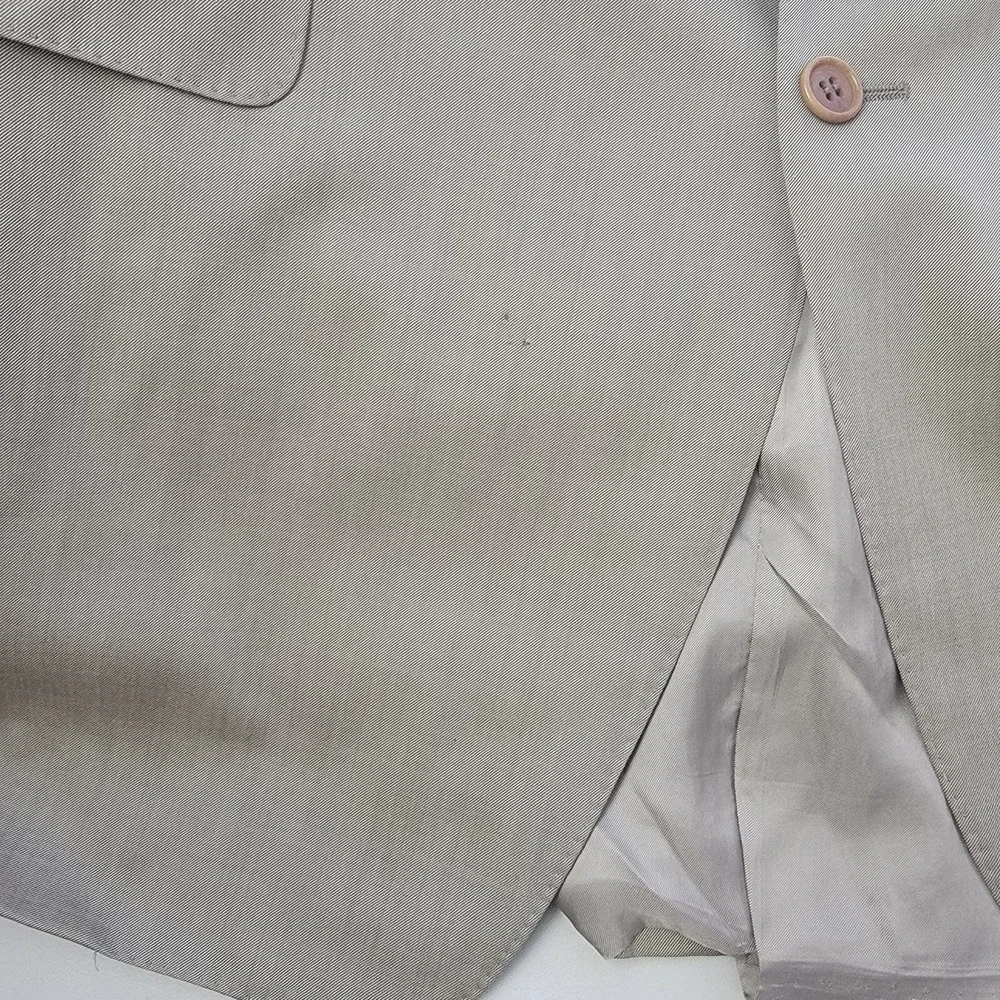 Canali James Sport Coat Blazer Pale Mens 54 Beige‎ Jacket Pure Wool Notch Lapel